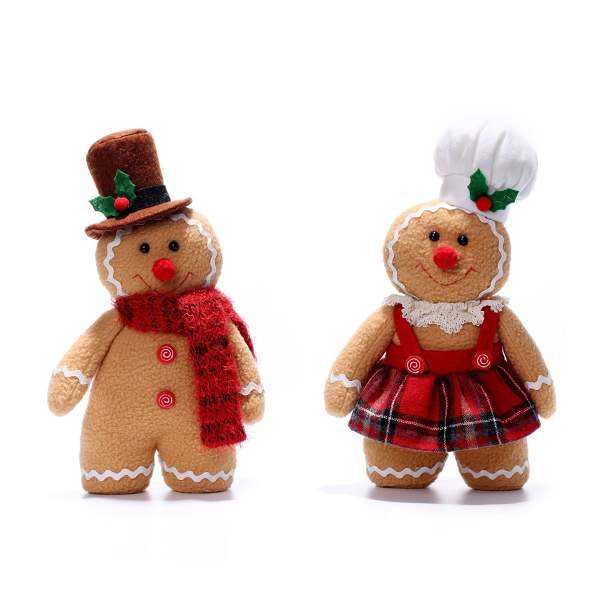 Gingerbread Man and Woman Christmas Doll by Veasoon