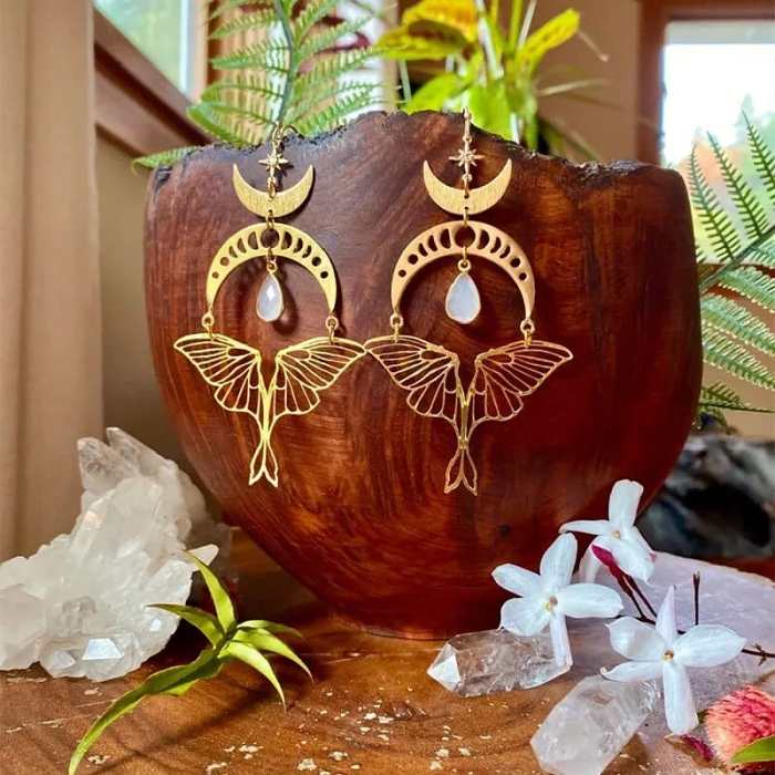 Luna Moth Earrings