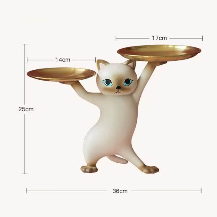 Cute Cat Resin Storage Decorations