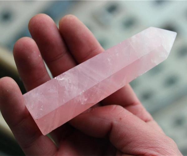 Rose Quartz Crystal Point by Veasoon