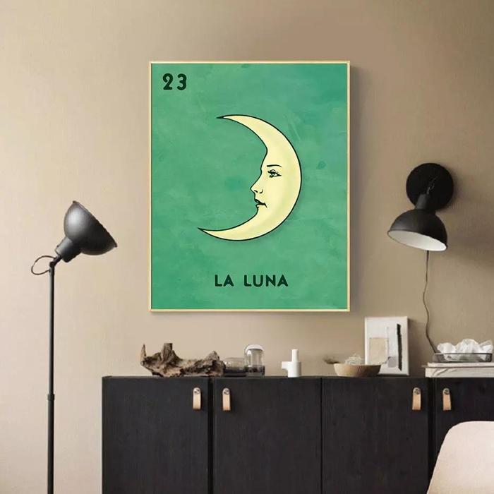 La Luna Canvas Wall Art by Veasoon