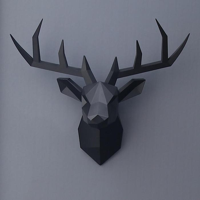 3D Deer Head Wall Statue by Veasoon