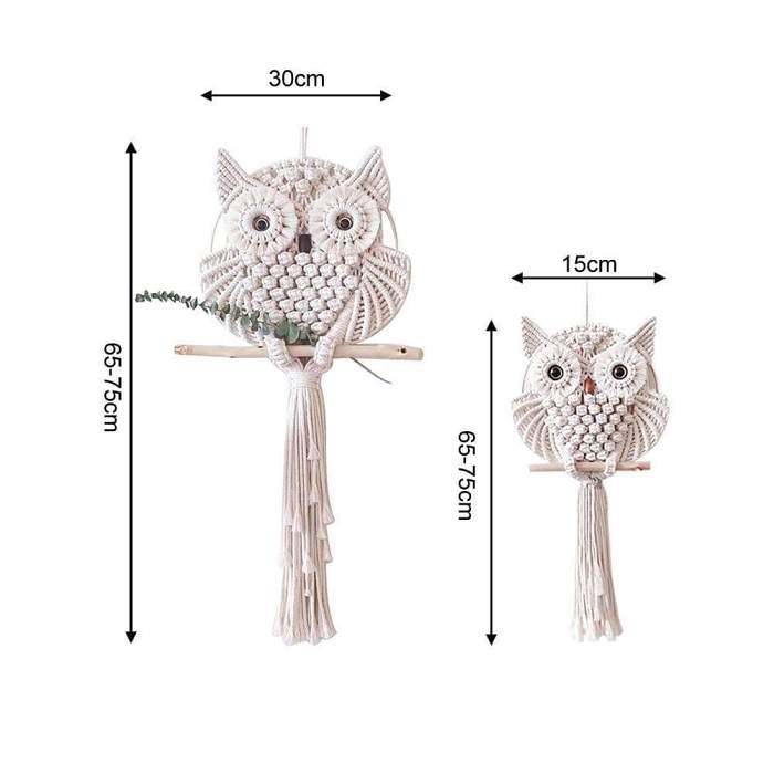 Macrame Owl Wall Hanging by Veasoon