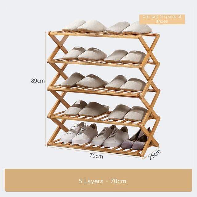 Bamboo Household Foldable Rack by Veasoon