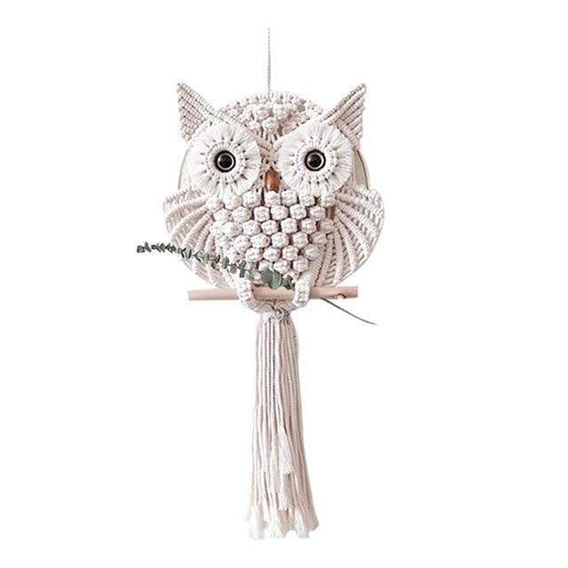 Macrame Owl Wall Hanging by Veasoon