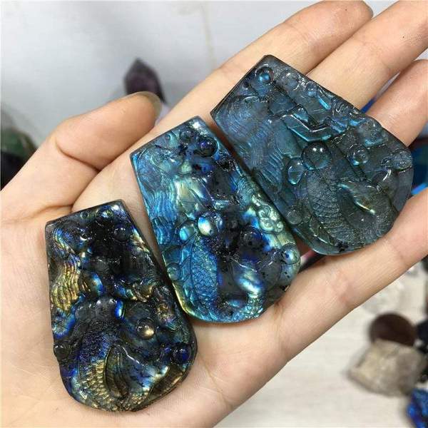 Labradorite Stone Mermaid by Veasoon