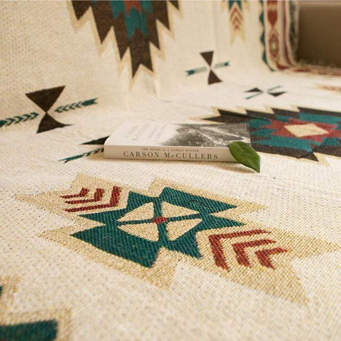 American Native Throw Sofa Blanket by Veasoon
