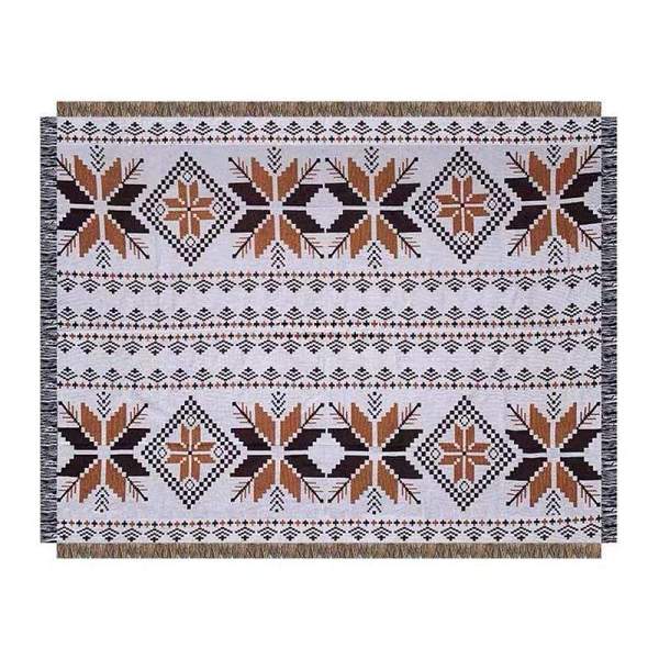 Retro Geometric Pattern Blanket by Veasoon