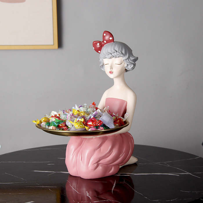Cute Butterfly Girl Resin Storage Decoration