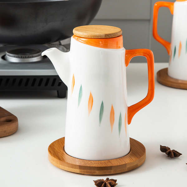 Printed Ceramic Oil Bottle