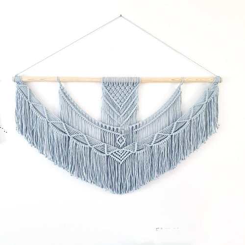 Chic Hand Woven Macrame Wall Hanging by Veasoon