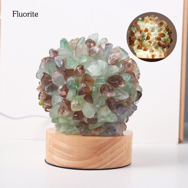 Rock Quartz Crystal Lamp by Veasoon