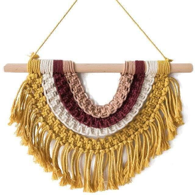 Adana Macrame Hanging Wall Art by Veasoon