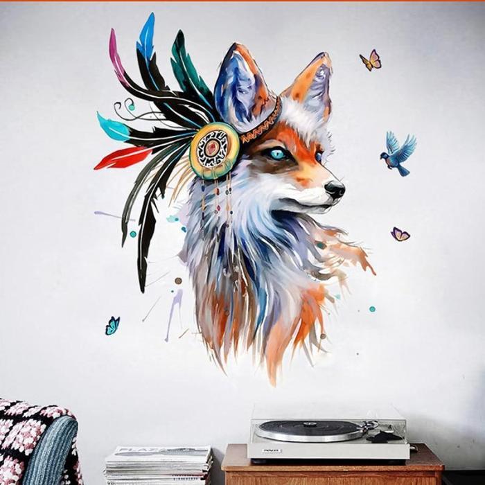 Fox Wall Sticker by Veasoon