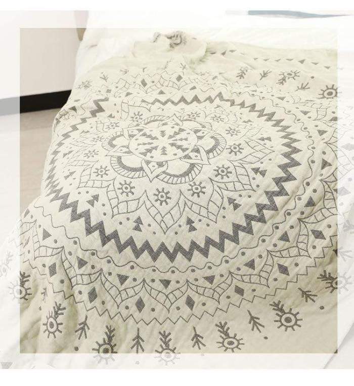 Mandala Blanket Throw by Veasoon