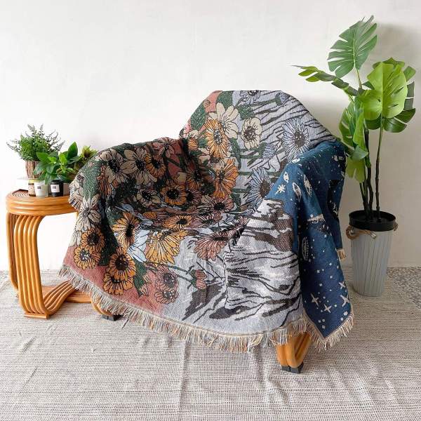 Dream Garden Throw Blanket by Veasoon