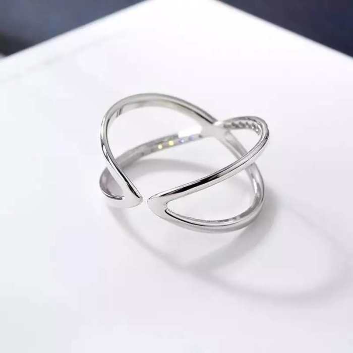 Sterling Silver Geometric Shaped Rings