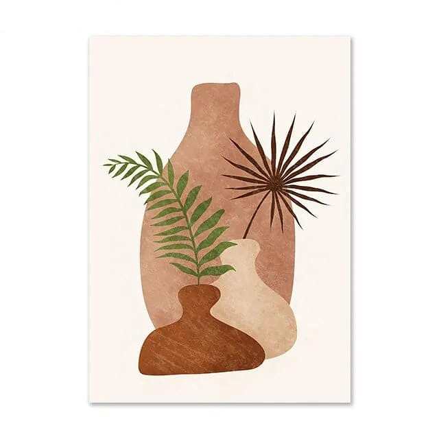 Modern Sun Art Geometric Abstract Wall Posters by Veasoon