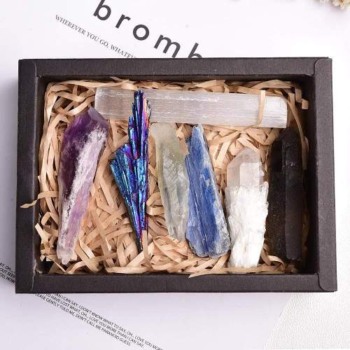 Natural Crystal/ Mineral Specimen Gift Box by Veasoon