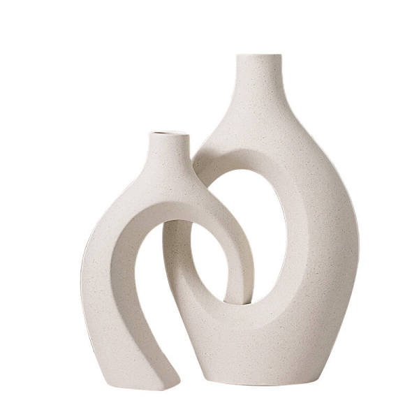 Creative White Ceramic Vase for Home Decoration