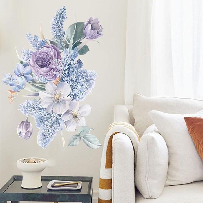 Purple Flowers Wall Sticker by Veasoon