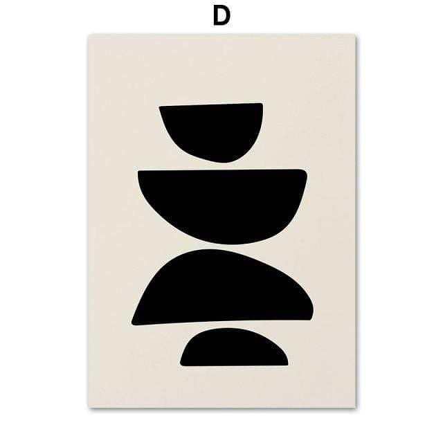 Abstract Line Nordic Posters by Veasoon