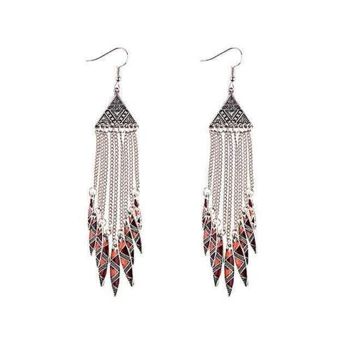 Boho Tassel Chain Earrings