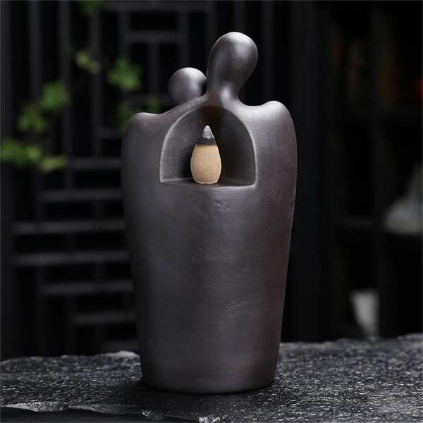 The Lovers Backflow Incense Burner by Veasoon
