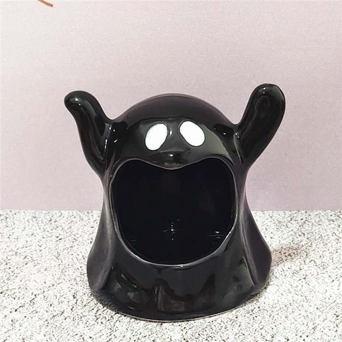 Halloween Cute Ghost Ceramic Candle Holder by Veasoon