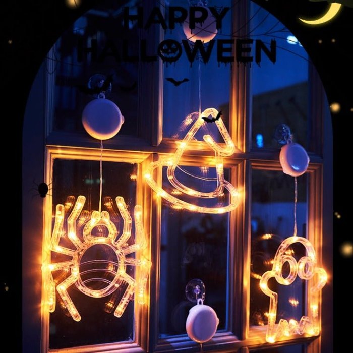Halloween LED Lights Window Decor by Veasoon