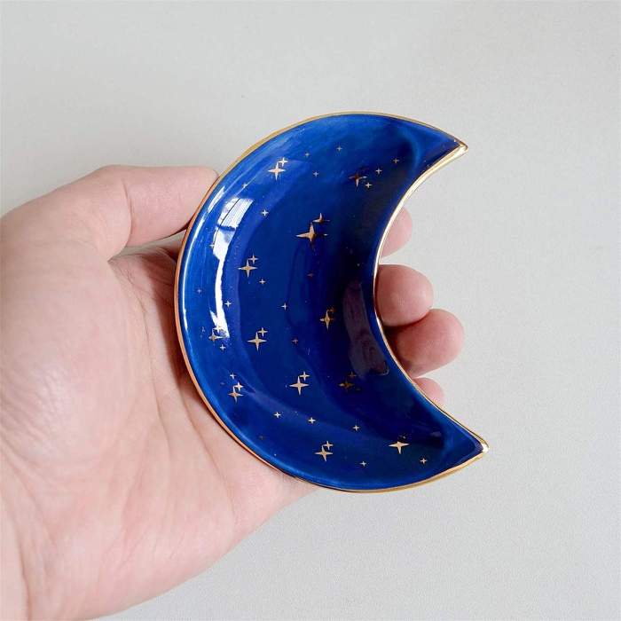 Crescent Moon Jewelry Tray by Veasoon