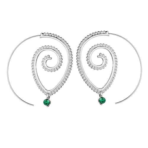 Spiral Hoop Earrings