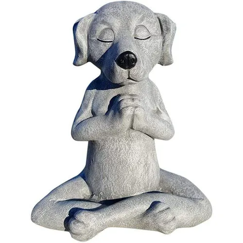 Meditating Dog Figurine by Veasoon