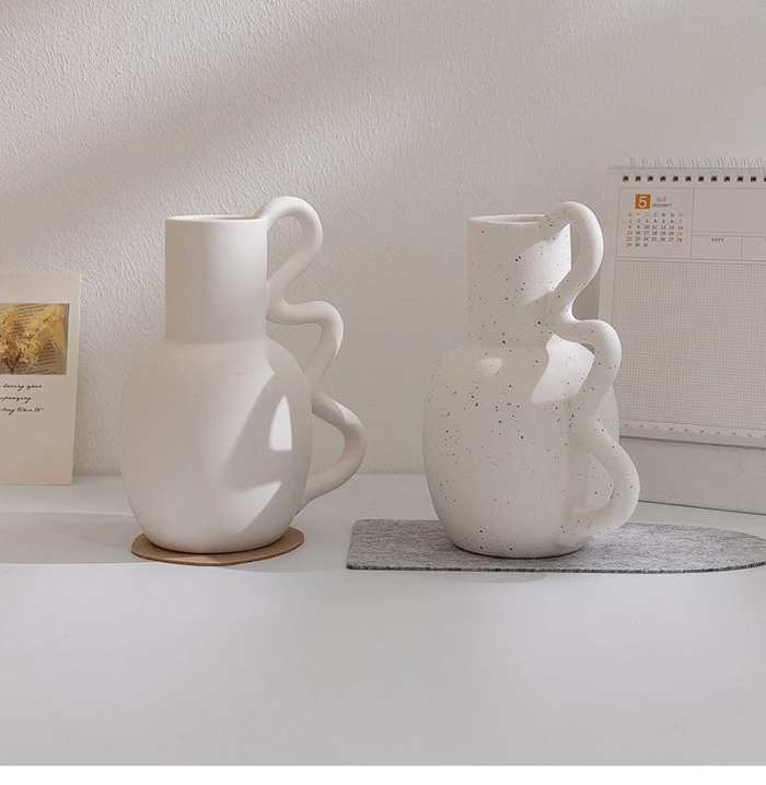 Wind Wave Ceramic Vase by Veasoon