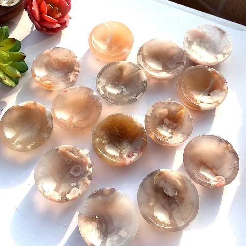 Sakura Flower Agate Bowl by Veasoon