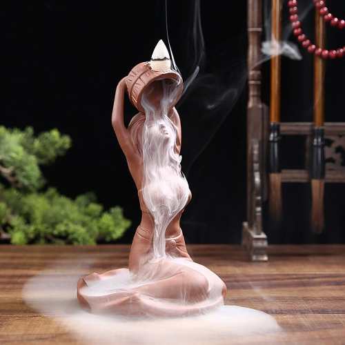 Goddess Backflow Incense Burner by Veasoon