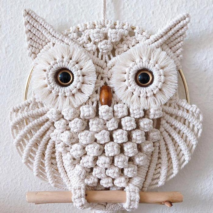 Macrame Owl Wall Hanging by Veasoon