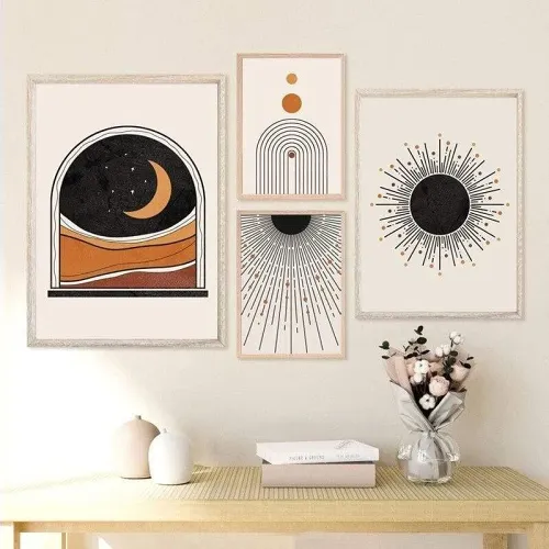 Minimal Geometric Wall Art by Veasoon