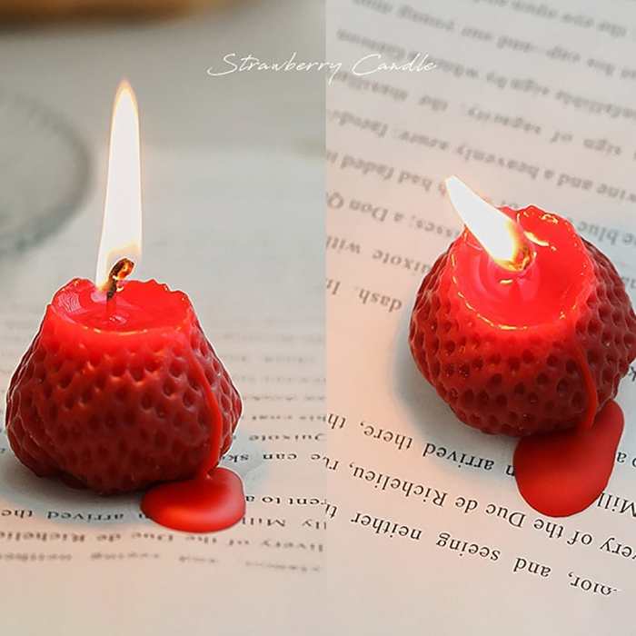 Strawberry Aromatic Candle by Veasoon