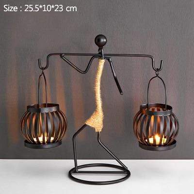 Handmade Figurines Metal Candlesticks by Veasoon