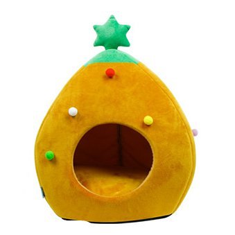 Cute Christmas Tree Winter Warm Pet Bed by Veasoon