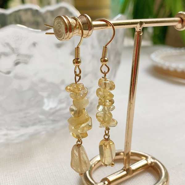 Long Crystal Drop Earrings