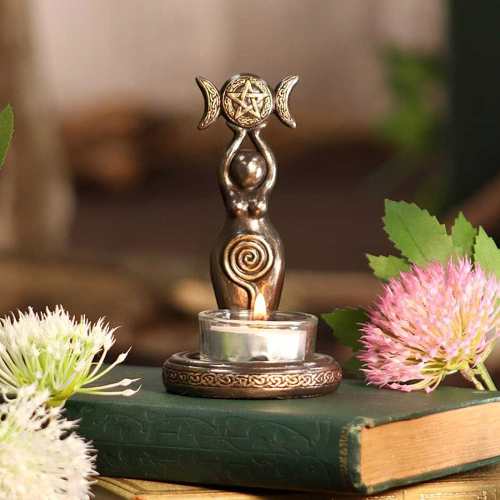 Moon Goddess Tealight Candle Holder by Veasoon