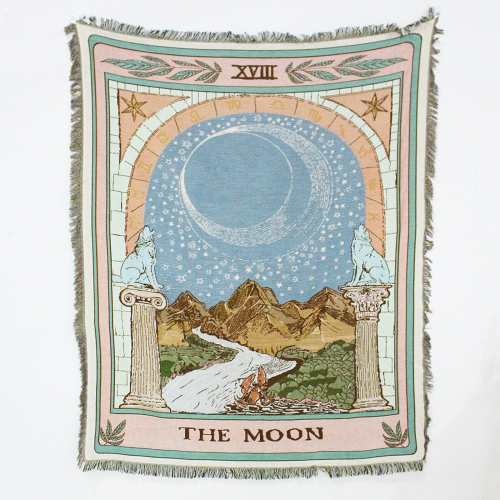 Tarot Card Throw Blanket by Veasoon
