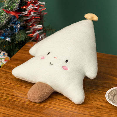 White Christmas Tree Huggable Plushie by Veasoon