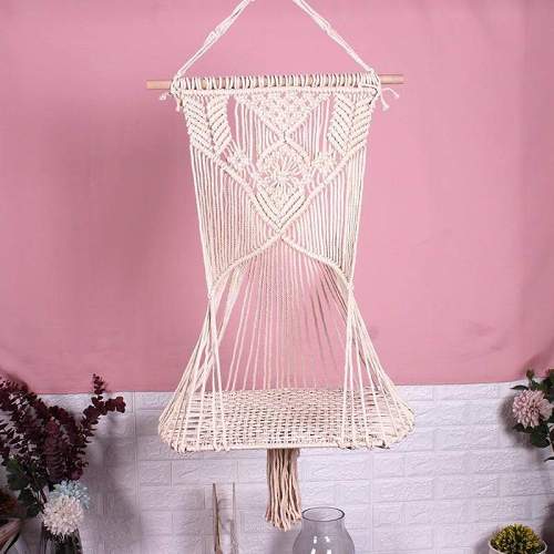 Liv Hanging Macrame Cat Swing by Veasoon