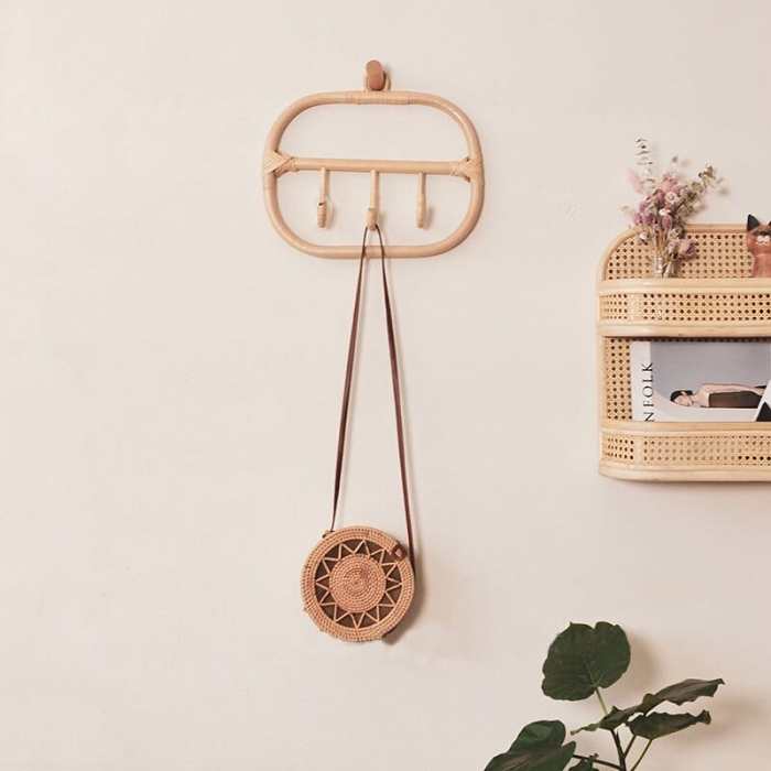 Rattan Wall Hooks by Veasoon