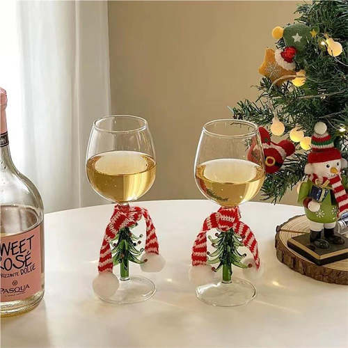Christmas Tree Decorative Wine Goblet by Veasoon