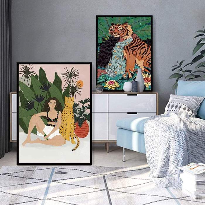 Wild Animals Wall Posters by Veasoon