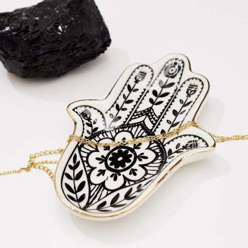 HAMSA GARDEN HAND TRINKET DISH by Veasoon